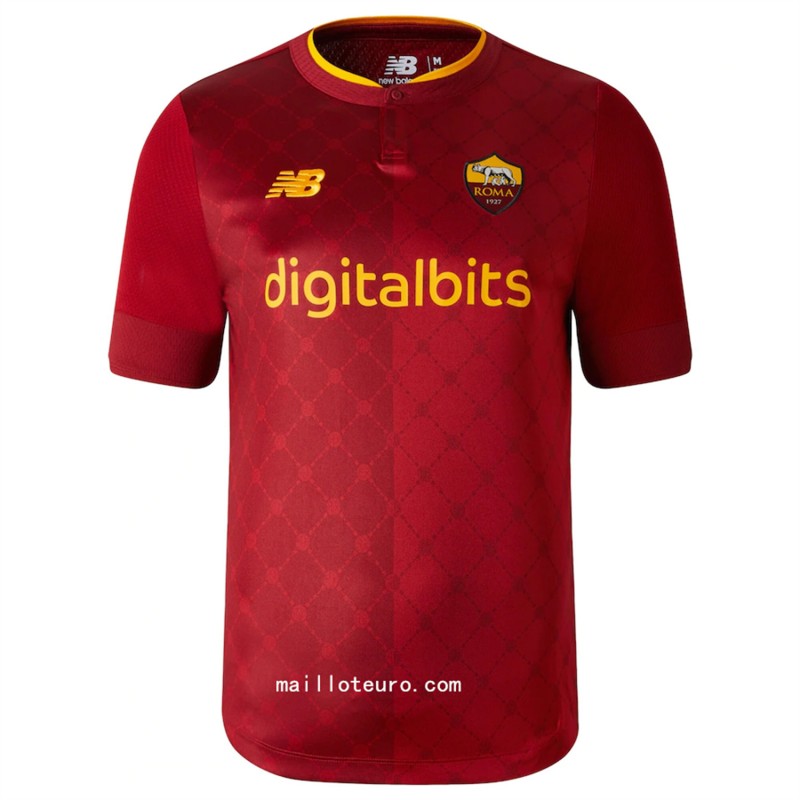 nouveau maillot de football Roma 2023 2024 domicile pas cher